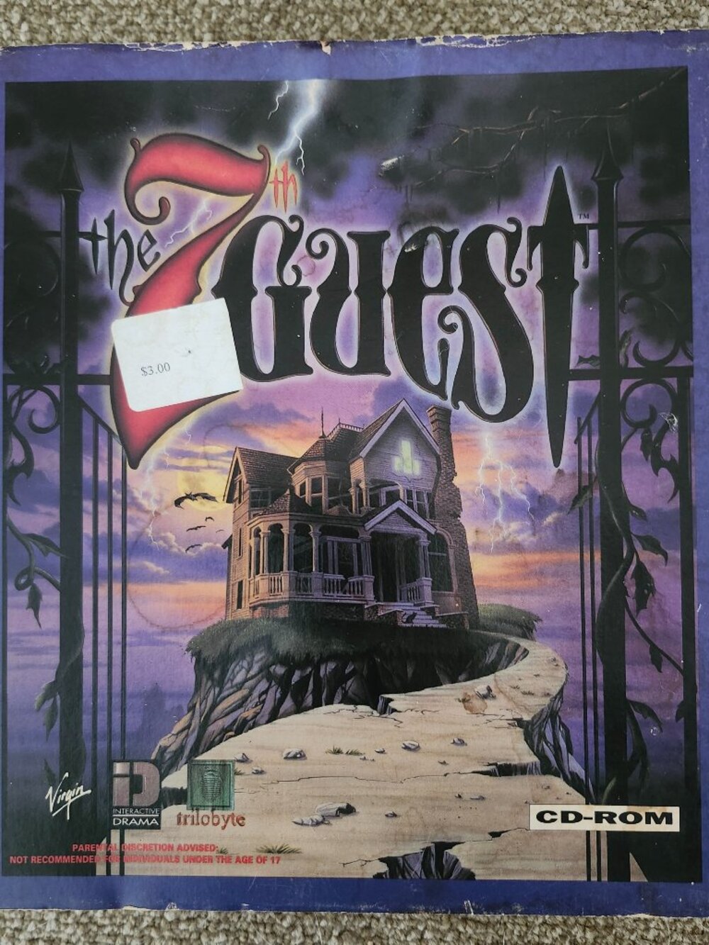 The 7th Guest CD-ROM, Vintage PC Game **USED**